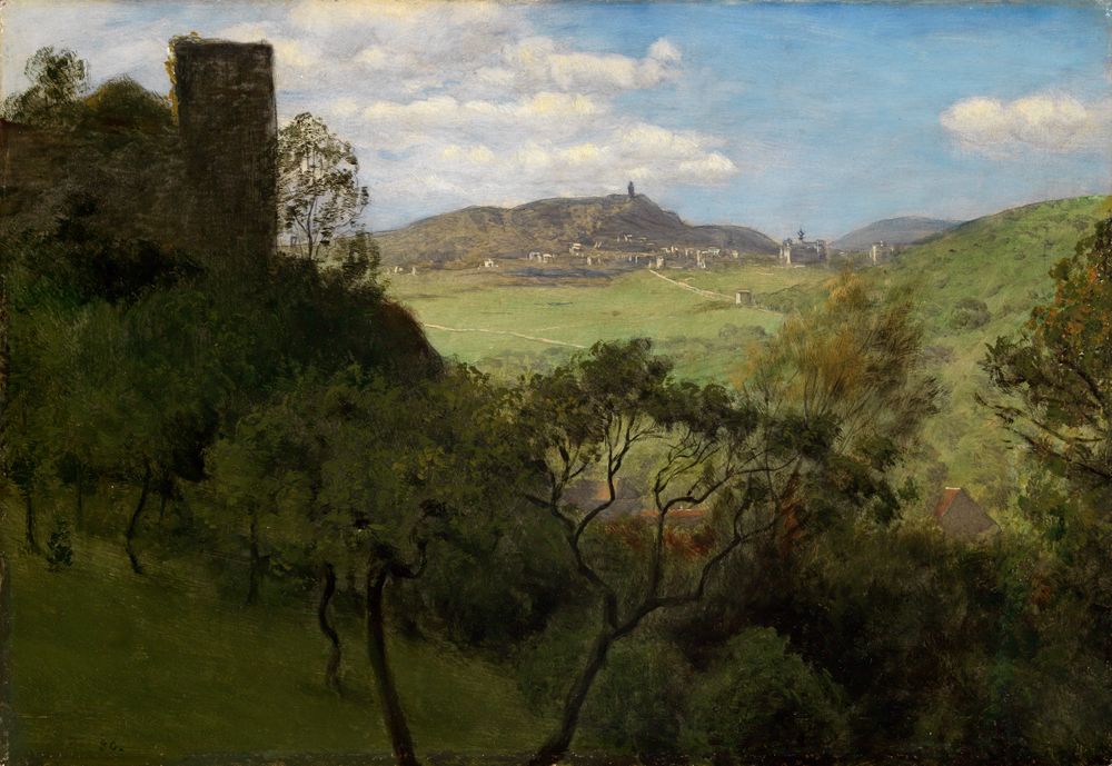 Hans Thoma - Blick auf Falkenstein im Taunus