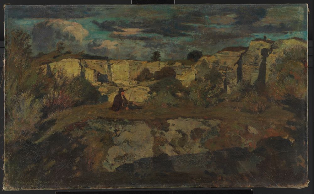 Friedrich Fehr - Landschaft mit Steinbruch