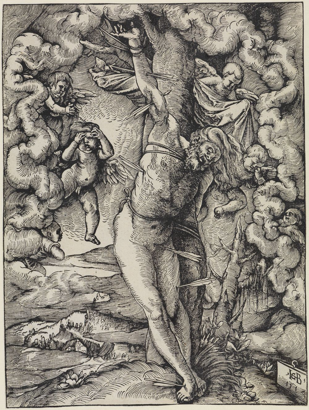 Hans Baldung - Der große heilige Sebastian