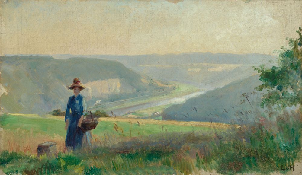Ludwig von Hofmann (1861) - Blick in das Elbtal bei Königstein