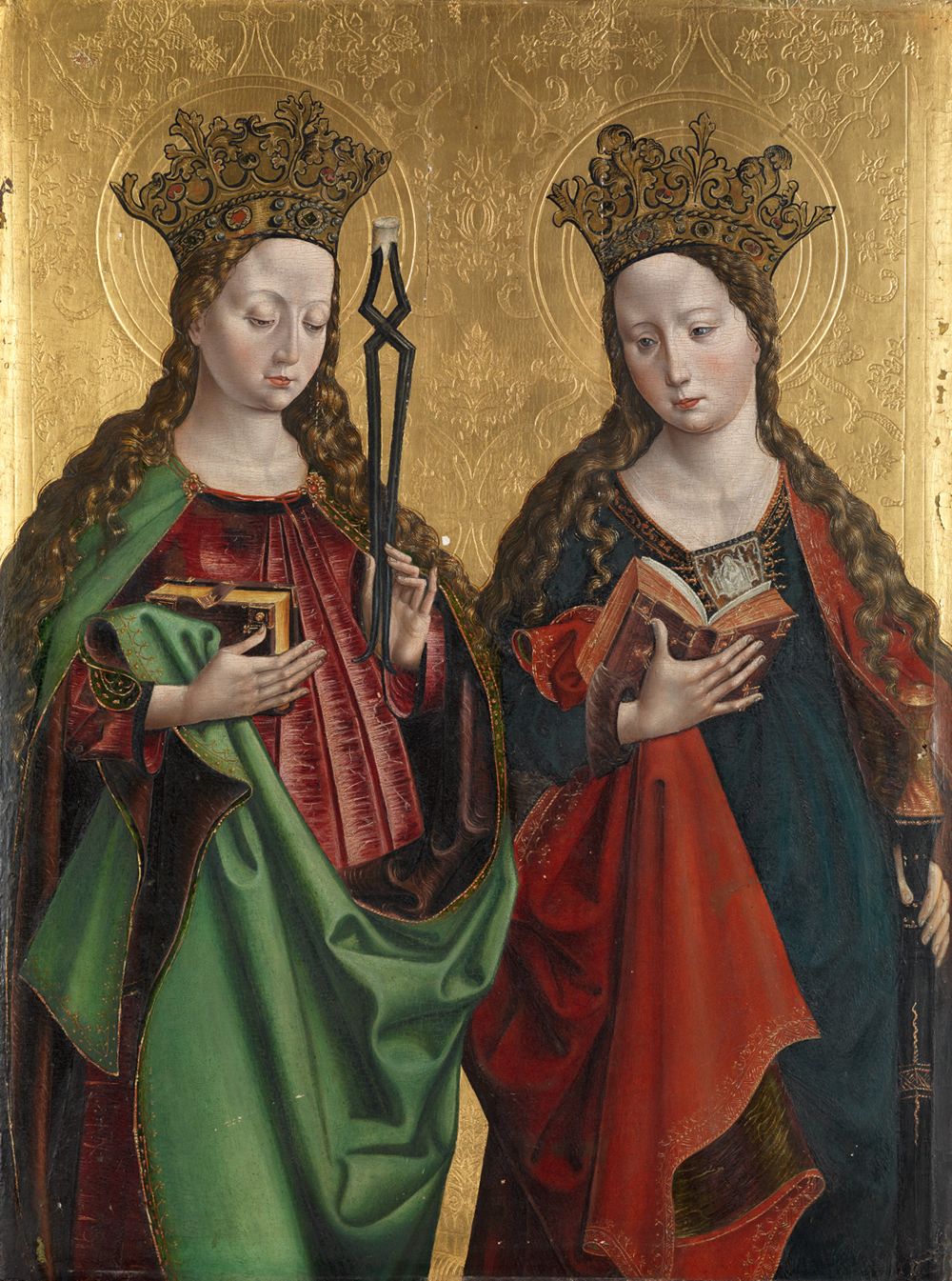 Meister der Benda-Madonna - Die Heiligen Apollonia und Katharina