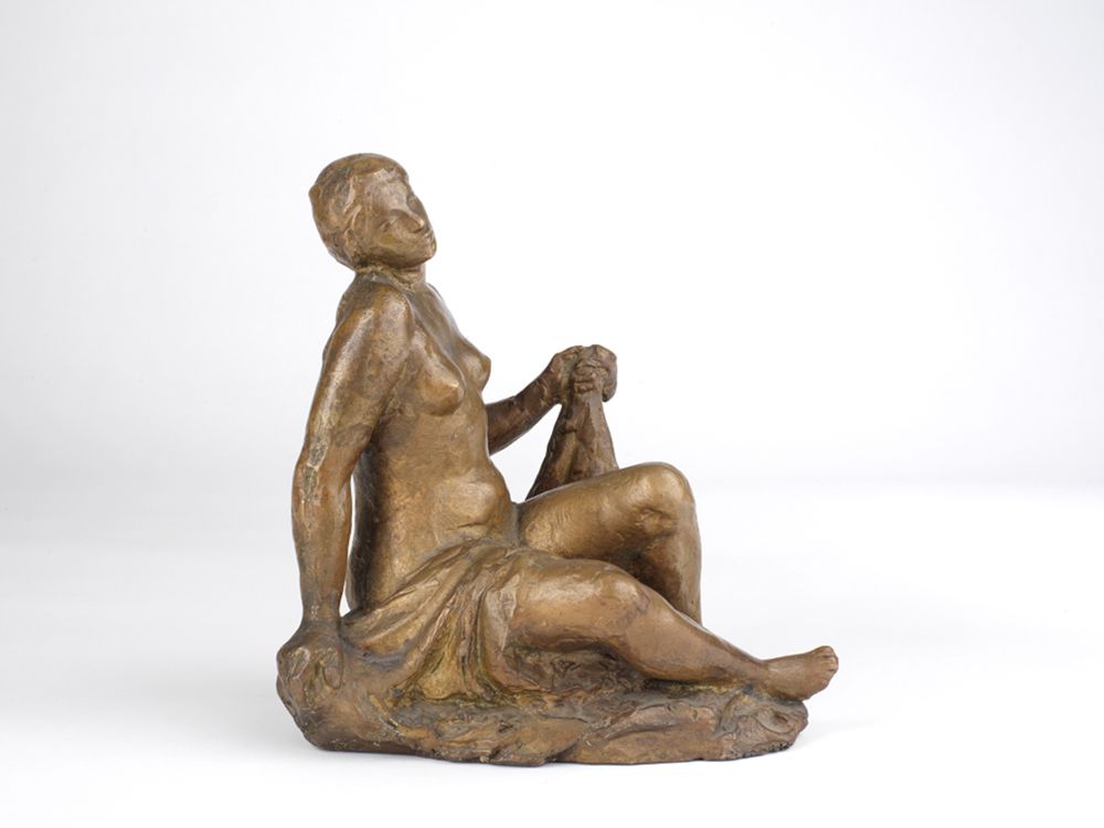 Christoph Voll - Kleine Sitzende mit Tuch