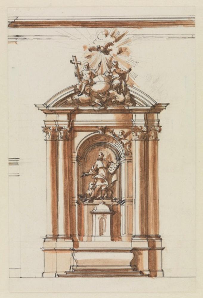 Altarentwurf Peter Anton von Verschaffelt (18. Jahrhundert