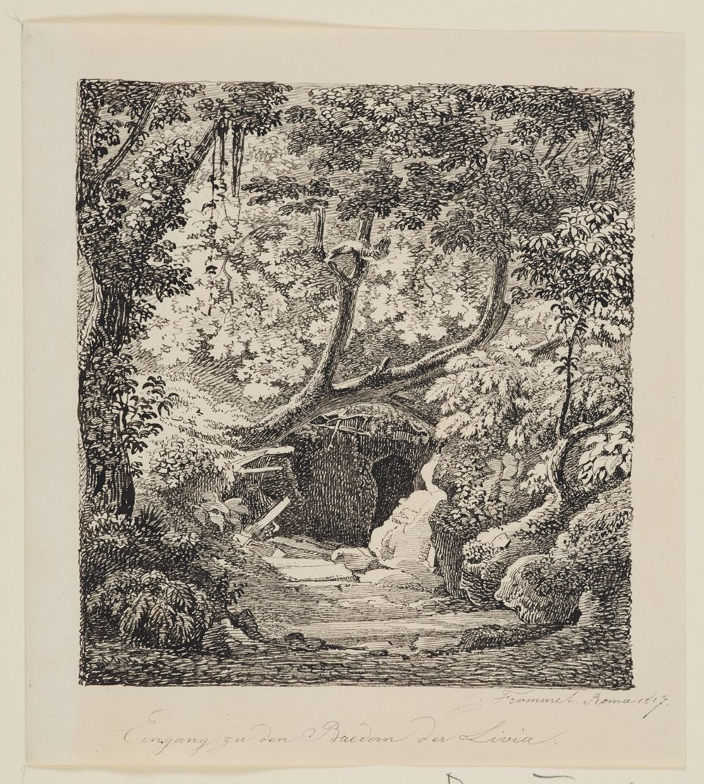 Carl Ludwig Frommel - Eingang zu den Bädern der Livia