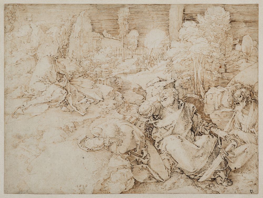 Christus am Ölberg - Albrecht Dürer (1520) - Staatliche Kunsthalle ...