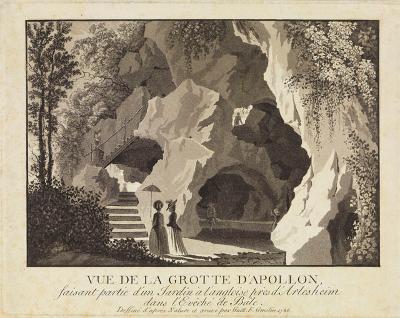 Friedrich Wilhelm Gmelin - Arlesheim bei Basel: sogenannte Eremitage, Ansicht der Apollo-Grotte
