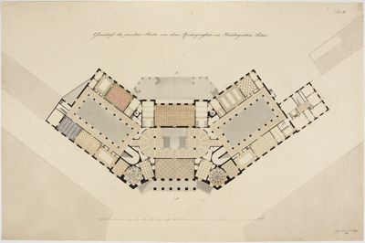 L. Heiss - Grundriss des zweiten Stocks von dem Reichsgräflich von Hochbergischen Palais