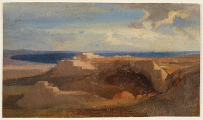 Wilhelm Klose - Südliche Felsenlandschaft vor Meeresküste