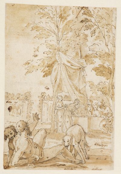 Hans Rottenhammer (1564) - Der reiche Prasser und der arme Lazarus