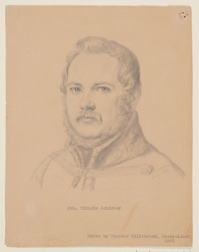 Theodor Hildebrandt - Porträt von Johann Wilhelm Schirmer