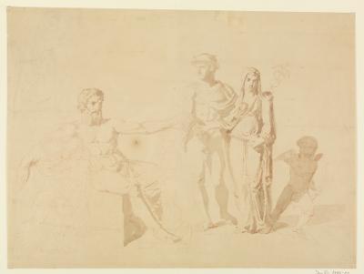 Feodor Iwanowitsch Kalmück - Hephaistos, dem Pandora von Hermes zugeführt wird