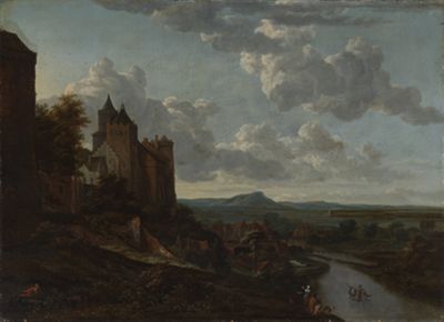 Willem Schellinks zugeschrieben - Die Schwanenburg bei Kleve