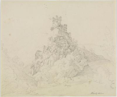 Rudolph Kuntz - Mittelalterliche Burg auf steiler Anhöhe
