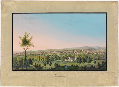 Johann Martin Morath - Blick von Süden auf Müllheim