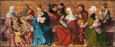 Oberrheinischer Meister (tätig um 1500-1550) - Die Heilige Sippe