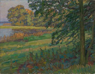 Robert Hoffmann (1868) - Bäume am Wasser