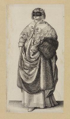 Wenzel Hollar - Die Dame mit Maske und Muff