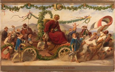 Adolf Schrödter - Triumph des Königs Wein, 2. Bild
