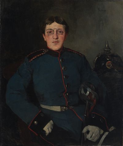 Wilhelm Trübner - Bildnis des Dragoner-Einjährigen Max Hoepfner