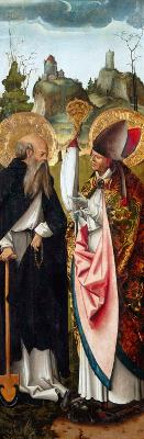 Meister IS mit der Schaufel - Die Heiligen Acharius und Fiacrius