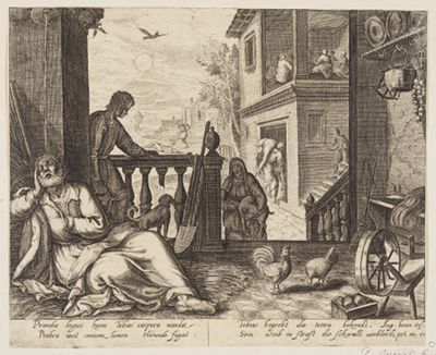 Anonym (nach Augustin Braun) - Die Geschichte des Tobias, Blatt 1