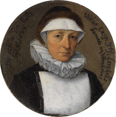 Niederländischer Meister (?) - Bildnis der Dorothea von Lerch