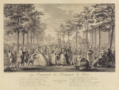 Pierre Francois Courtois - La Promenade des Remparts de Paris