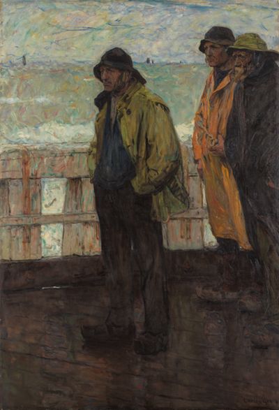 Carlos Grethe - Lotsen auf dem Landungssteg