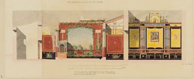 Karl Joseph Berckmüller - Querdurchschnitt des Hauses des tragischen Dichters