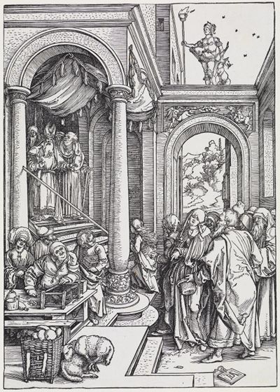 Albrecht Dürer - Mariens Tempelgang