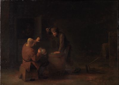 Pieter Verelst (1618) - Das Messerzücken