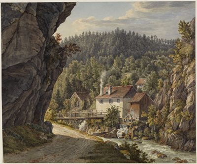 Franz von Pfeuffer - Ehemalige Mühle bei Hohwald im Elsass