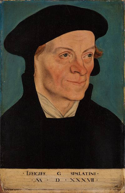 Lucas Cranach <der Ältere> - Bildnis des Reformators Georg Spalatin
