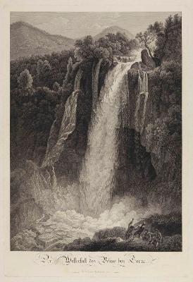 Friedrich Wilhelm Gmelin - Der Wasserfall des Velino bei Terni