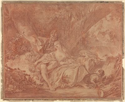 Markgräfin Karoline Luise von Baden - Schäfer und Schäferin