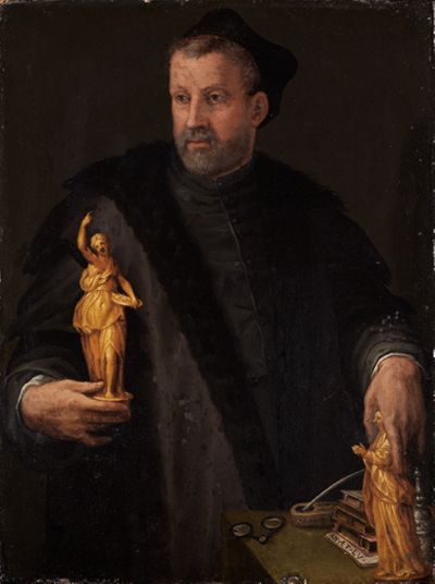 Francesco Morandini - Porträt des Don Vincenzio Borghini