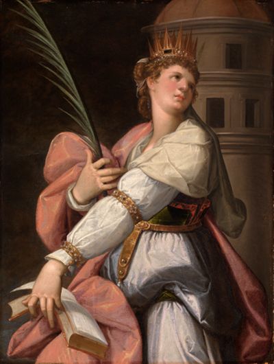 Bartholomäus Spranger - Die Heilige Barbara