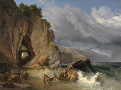 Lancelot-Théodore Turpin de Crissé - Fischer in der Bucht von Sorrent