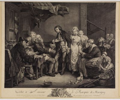 Jean-Jacques Flipart - LAccordée de Village