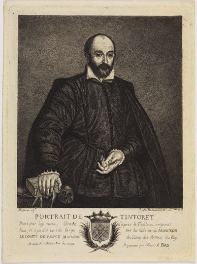 Antoine de Marcenay de Ghuy - Porträt des Jacopo Tintoretto