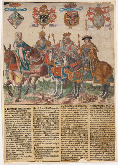 Jacob Cornelisz. van Oostsanen - Maria von Burgund, Maximilian I., Philipp der Schöne, Karl V.