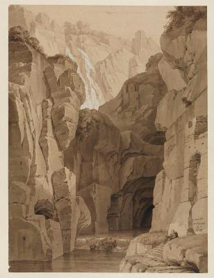 Friedrich Wilhelm Gmelin - Felsenhöhle bei Sorrent