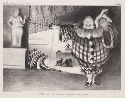 Honoré Daumier - Baissez le rideau ...