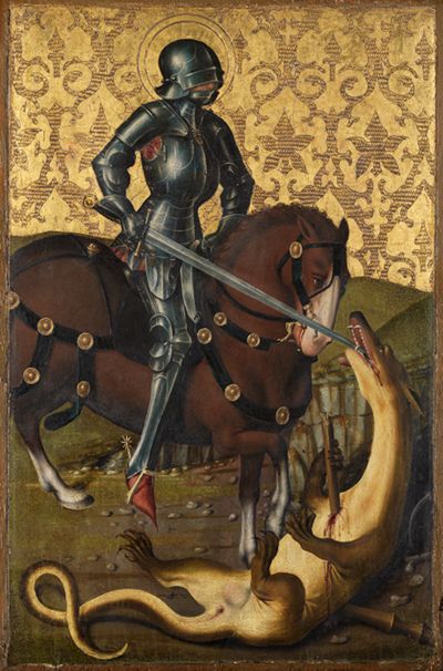 Friedrich Herlin (1425) - Der Heilige Georg als Drachentöter
