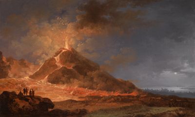 Pierre Jacques Volaire - Der Ausbruch des Vesuvs am 14. Mai 1771