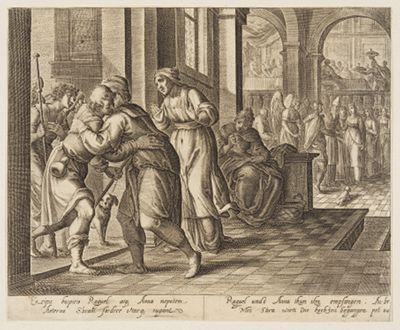 Anonym (nach Augustin Braun) - Die Geschichte des Tobias, Blatt 4