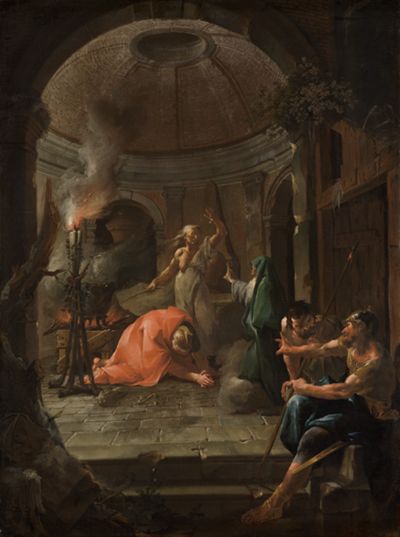 Josef Ignaz Mildorfer - König Saul und die Hexe von Endor