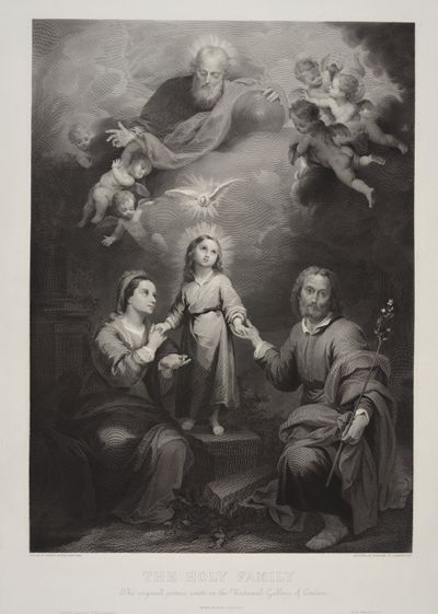 Francois-Eugène-Augustin Bridoux - The Holy Familiy