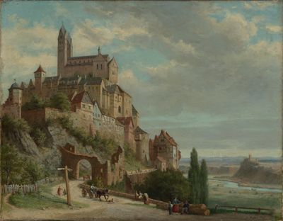 Karl Weysser - Blick auf Dietkirchen an der Lahn