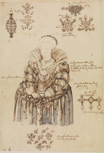 Friedrich Brentel - Kostüm- und Schmuckstudien